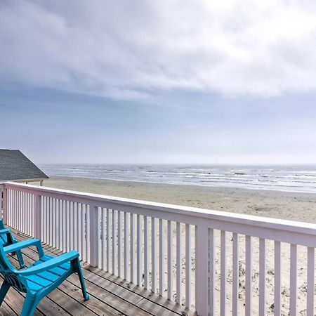 Beachfront Galveston Oasis Balconies, Ocean View! Exteriör bild