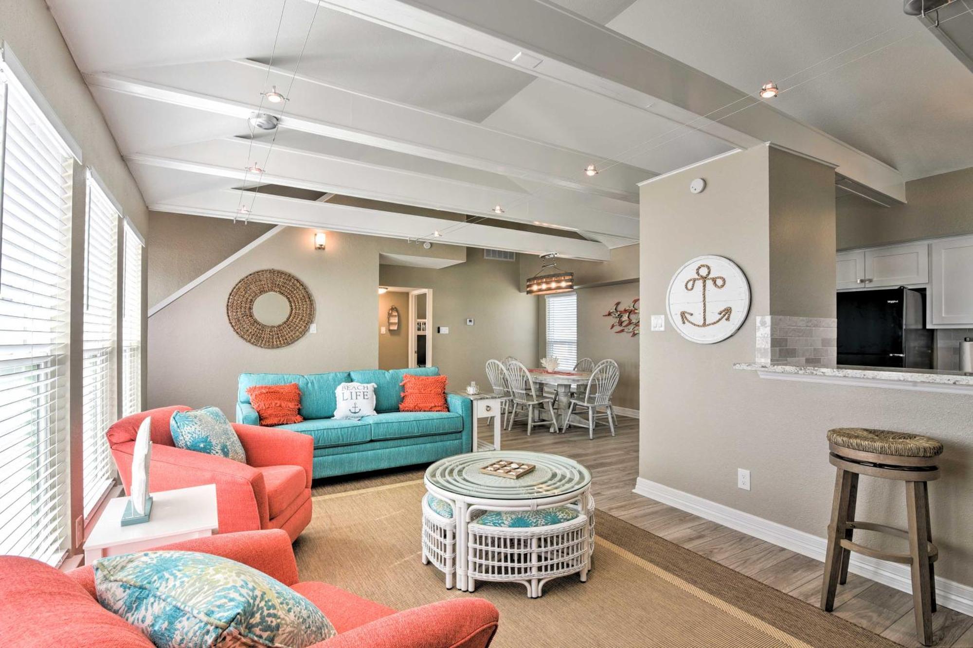 Beachfront Galveston Oasis Balconies, Ocean View! Exteriör bild