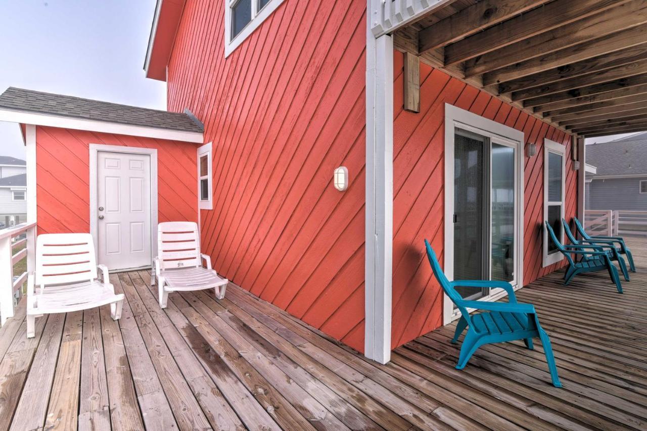 Beachfront Galveston Oasis Balconies, Ocean View! Exteriör bild
